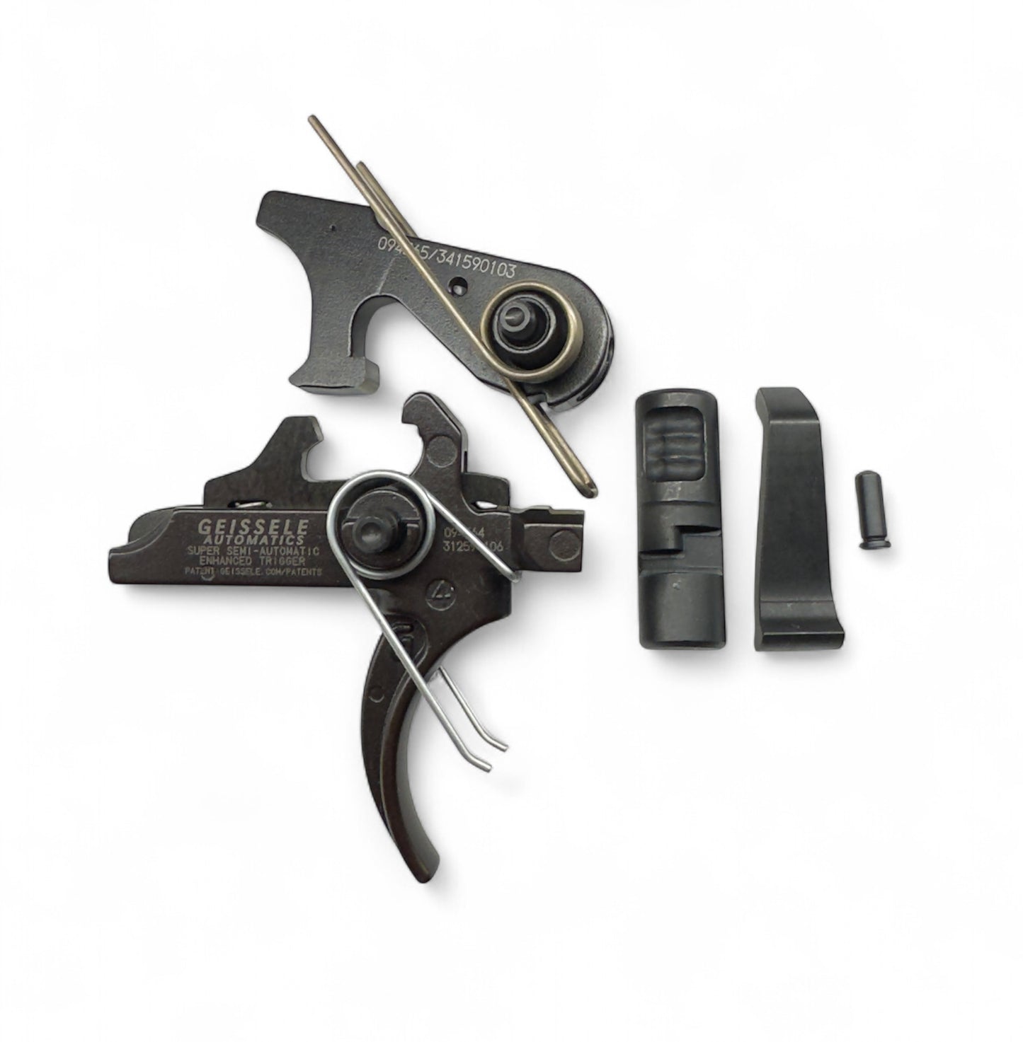 Super Safety Premium Super Safety Kit, Geissele SSA-E Trigger kit. Pre-cut Geissele Trigger for Super Safety. Super Safety Compatible Geissele trigger.
